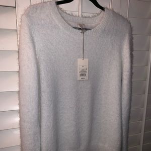 Women's Soft White Sweater